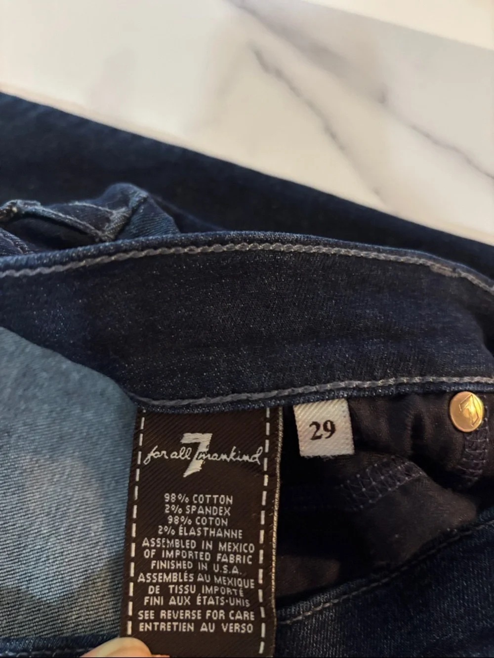 7 for all mankind bootcut jeans size 29 - Picture 3 of 5
